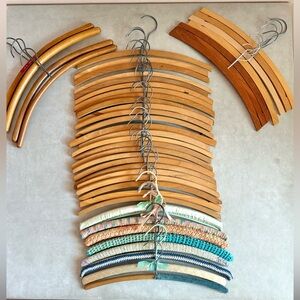 100+ Wooden Hangers, Vintage Advertising